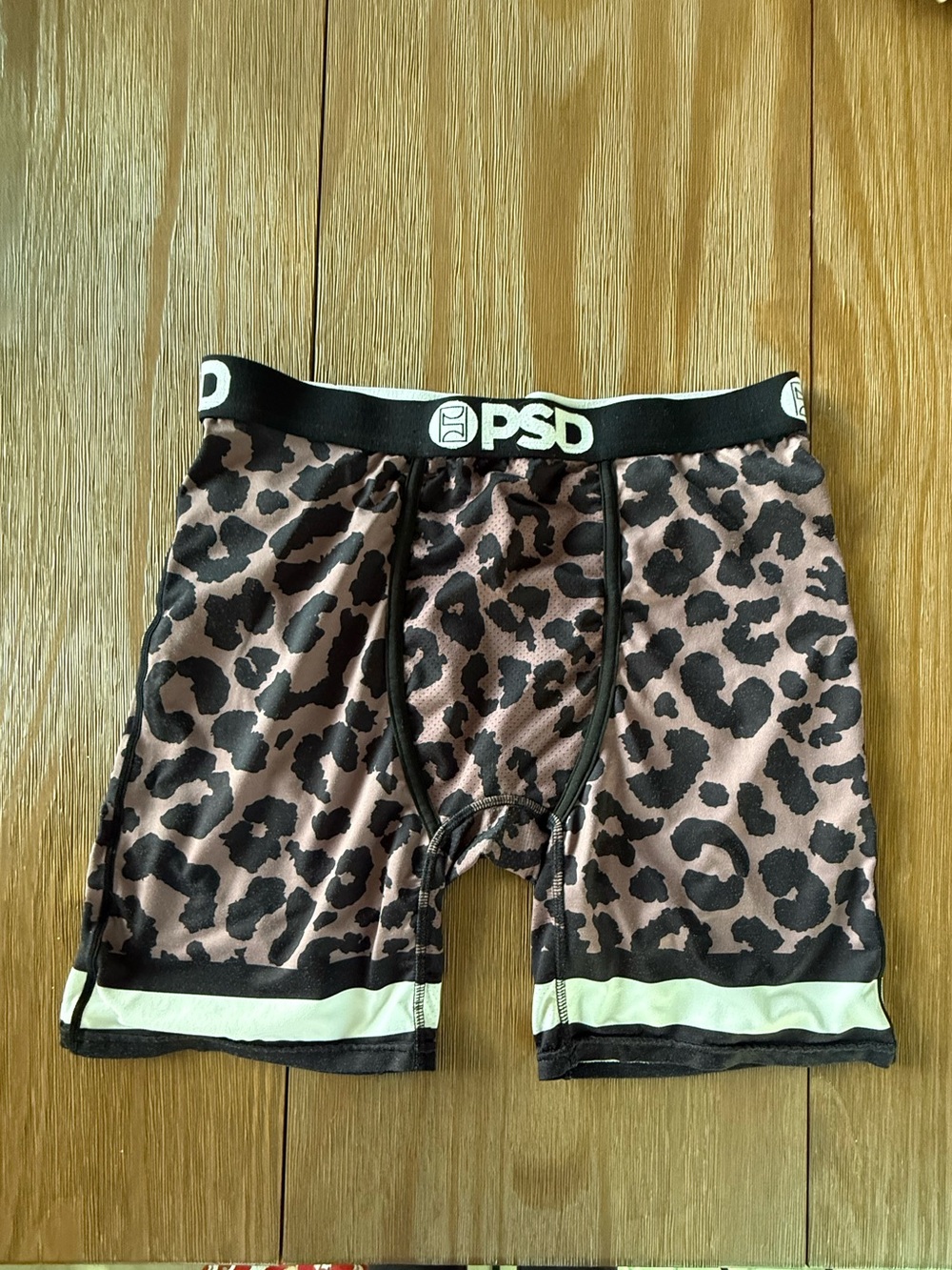PSD Leopard-Pattern Boxer Briefs in Brown, Black and Cream